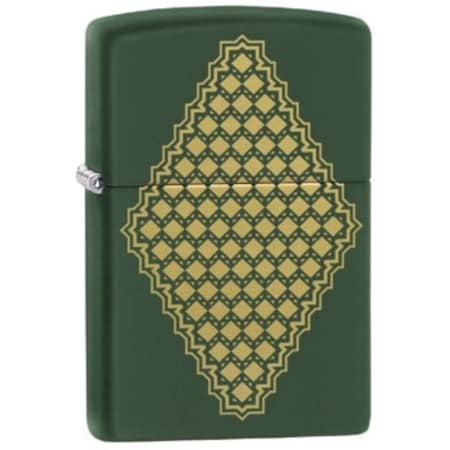 Zippo Zippo Spring Special Green Matte Laser Engrave Diamonds ZIP-49220